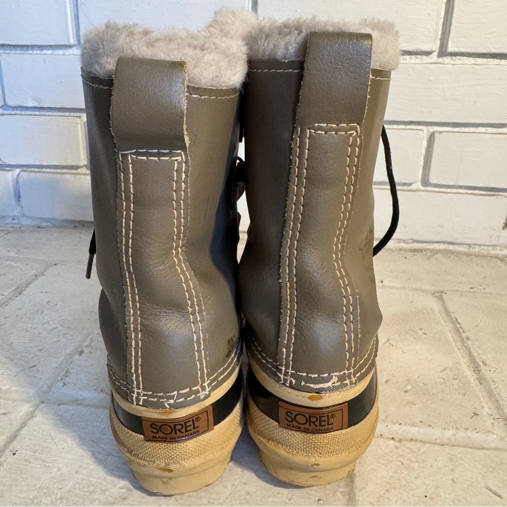 Vtg Sz 7 Womans Sorel Kaufman Manitou Snow Boots Insulated Waterproof Boots - Picture 4 of 14